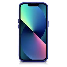 Заредете изображение във визуализатора на галерията – iCarer Litchi Premium Leather Case iPhone 14 Pro Magnetic Leather Case with MagSafe Dark Blue (WMI14220710-DB) - TopMag
