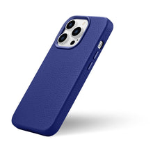 Заредете изображение във визуализатора на галерията – iCarer Litchi Premium Leather Case iPhone 14 Pro Magnetic Leather Case with MagSafe Dark Blue (WMI14220710-DB) - TopMag
