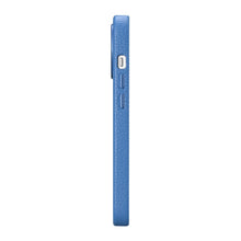Заредете изображение във визуализатора на галерията – iCarer Litchi Premium Leather Case iPhone 14 Pro Magnetic Leather Case with MagSafe Light Blue (WMI14220710-LB) - TopMag
