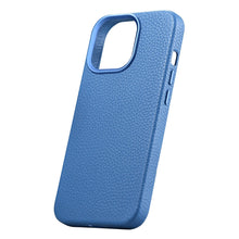 Заредете изображение във визуализатора на галерията – iCarer Litchi Premium Leather Case iPhone 14 Pro Magnetic Leather Case with MagSafe Light Blue (WMI14220710-LB) - TopMag
