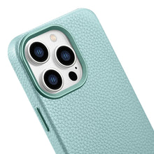 Заредете изображение във визуализатора на галерията – iCarer Litchi Premium Leather Case iPhone 14 Pro Magnetic Leather Case with MagSafe Green (WMI14220710-GN) - TopMag

