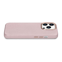 Заредете изображение във визуализатора на галерията – iCarer Litchi Premium Leather Case iPhone 14 Pro Magnetic Leather Case with MagSafe pink (WMI14220710-PK) - TopMag
