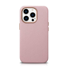 Заредете изображение във визуализатора на галерията – iCarer Litchi Premium Leather Case iPhone 14 Pro Magnetic Leather Case with MagSafe pink (WMI14220710-PK) - TopMag
