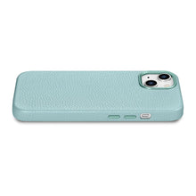 Заредете изображение във визуализатора на галерията – iCarer Litchi Premium Leather Case iPhone 14 Plus Magnetic Leather Case with MagSafe Green (WMI14220711-GN) - TopMag
