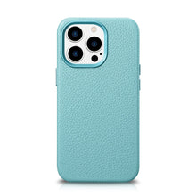 Заредете изображение във визуализатора на галерията – iCarer Litchi Premium Leather Case iPhone 14 Pro Max Magnetic Leather Case with MagSafe Green (WMI14220712-GN) - TopMag
