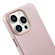 Заредете изображение във визуализатора на галерията – iCarer Litchi Premium Leather Case Leather Case for iPhone 14 Pro Max Magnetic with MagSafe pink (WMI14220712-PK) - TopMag
