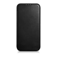 Заредете изображение във визуализатора на галерията – iCarer CE Oil Wax Premium Leather Folio Case Leather Case for iPhone 14 Pro Flip Magnetic MagSafe Black (AKI14220706-BK) - TopMag
