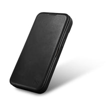 Заредете изображение във визуализатора на галерията – iCarer CE Oil Wax Premium Leather Folio Case Leather Case for iPhone 14 Plus Flip Magnetic MagSafe Black (AKI14220707-BK) - TopMag
