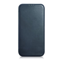 Заредете изображение във визуализатора на галерията – iCarer CE Oil Wax Premium Leather Folio Case Leather Case for iPhone 14 Pro Max Flip Magnetic MagSafe Blue (AKI14220708-BU) - TopMag
