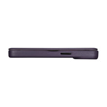 Заредете изображение във визуализатора на галерията – iCarer CE Premium Leather Folio Case iPhone 14 Pro Flip Magnetic MagSafe Leather Case Dark Purple (WMI14220714-DP) - TopMag
