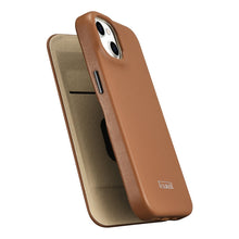 Заредете изображение във визуализатора на галерията – iCarer CE Premium Leather Folio Case for iPhone 14 Plus Flip Magnetic MagSafe Brown (WMI14220715-BN) - TopMag
