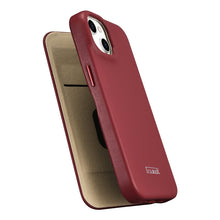 Заредете изображение във визуализатора на галерията – iCarer CE Premium Leather Folio Case iPhone 14 Plus Flip Magnetic MagSafe Red (WMI14220715-RD) - TopMag

