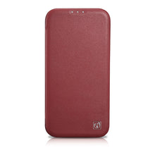 Заредете изображение във визуализатора на галерията – iCarer CE Premium Leather Folio Case iPhone 14 Plus Flip Magnetic MagSafe Red (WMI14220715-RD) - TopMag
