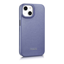 Заредете изображение във визуализатора на галерията – iCarer CE Premium Leather Folio Case iPhone 14 Plus Flip Magnetic MagSafe Light Purple (WMI14220715-LP) - TopMag
