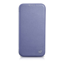 Заредете изображение във визуализатора на галерията – iCarer CE Premium Leather Folio Case iPhone 14 Pro Max Flip Magnetic MagSafe Light Purple (WMI14220716-LP) - TopMag
