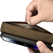 Заредете изображение във визуализатора на галерията – iCarer Oil Wax Wallet Case 2in1 iPhone 14 Pro Max Flip Leather Cover Anti-RFID Brown (WMI14220724-BN) - TopMag
