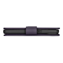 Заредете изображение във визуализатора на галерията – iCarer Wallet Case 2in1 case iPhone 14 Plus Leather Flip Cover Anti-RFID dark purple (WMI14220727-DP) - TopMag
