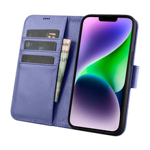 Заредете изображение във визуализатора на галерията – iCarer Wallet Case 2in1 iPhone 14 Plus Flip Leather Cover Anti-RFID Light Violet (WMI14220727-LP) - TopMag
