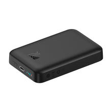 Заредете изображение във визуализатора на галерията – Baseus Magnetic Mini fast charging mini power bank 10000mAh 20W black + cable Type-C - Type-C 60W (20V / 3A) 0.5m black (PPCX030001) - TopMag
