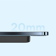 Заредете изображение във визуализатора на галерията – Baseus Magnetic Mini fast charging mini power bank 10000mAh 20W black + cable Type-C - Type-C 60W (20V / 3A) 0.5m black (PPCX030001) - TopMag
