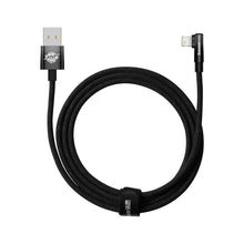 Заредете изображение във визуализатора на галерията – Baseus MVP 2 Elbow-shaped Fast Charging Data Cable USB to iP 2.4A 2m Black - TopMag
