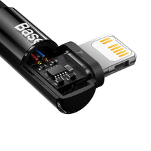 Заредете изображение във визуализатора на галерията – Baseus MVP 2 Elbow-shaped Fast Charging Data Cable Type-C to iP 20W 2m Black - TopMag
