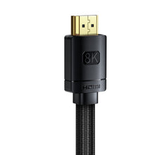 Заредете изображение във визуализатора на галерията – Baseus High Definition Series HDMI 8K to HDMI 8K Adapter Cable 0.5m Black - TopMag
