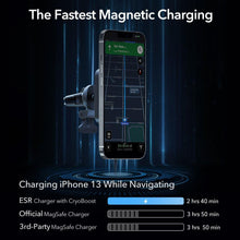 Заредете изображение във визуализатора на галерията – ESR HALOLOCK CRYOBOOST MAGSAFE MAGNETIC VENT CAR MOUNT FROSTED ONYX - TopMag
