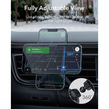 Заредете изображение във визуализатора на галерията – ESR Halolock magnetic MagSafe car holder for ventilation grille gray (21396-0) - TopMag
