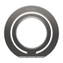 Заредете изображение във визуализатора на галерията – Baseus Halo magnetic ring holder phone stand gray (SUCH000013) - TopMag
