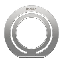 Заредете изображение във визуализатора на галерията – Baseus Halo magnetic ring holder silver phone stand (SUCH000012)
