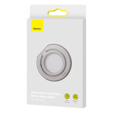 Заредете изображение във визуализатора на галерията – Baseus Halo magnetic ring holder silver phone stand (SUCH000012)
