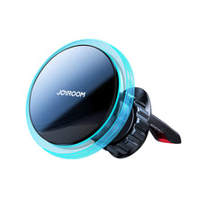 Заредете изображение във визуализатора на галерията – Joyroom Car Holder Qi Wireless Induction Charger 15W (MagSafe for iPhone Compatible) for Ventilation Grille Silver (JR-ZS291) - TopMag
