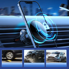Заредете изображение във визуализатора на галерията – Joyroom Car Holder Qi Wireless Induction Charger 15W (MagSafe for iPhone Compatible) for Ventilation Grille Silver (JR-ZS291) - TopMag
