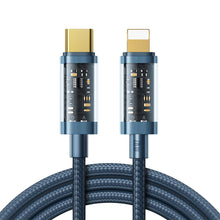 Заредете изображение във визуализатора на галерията – Joyroom S-CL020A12 Type-C to Lightning PD 20W Data Cable 1.2m-Blue - TopMag
