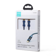 Заредете изображение във визуализатора на галерията – Joyroom S-CL020A12 Type-C to Lightning PD 20W Data Cable 1.2m-Blue - TopMag
