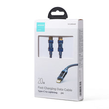 Заредете изображение във визуализатора на галерията – Joyroom S-CL020A20 Type-C to Lightning PD 20W Data Cable 2m-Blue - TopMag

