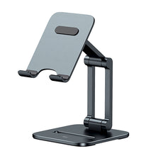 Заредете изображение във визуализатора на галерията – Baseus Desktop Biaxial Foldable metal smartphone stand/stand gray (LUSZ000013)
