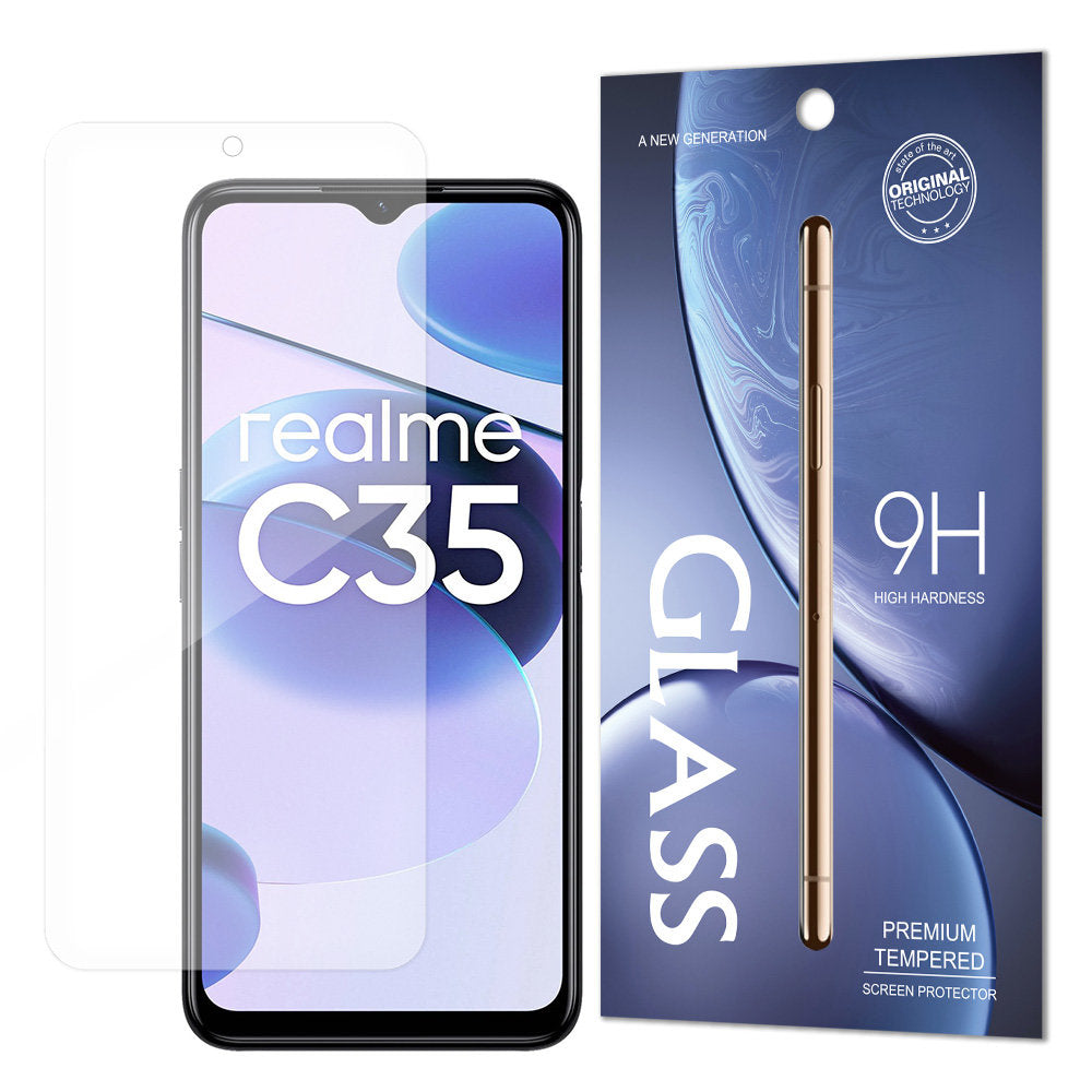 Tempered Glass 9H tempered glass Realme C35 (packaging - envelope) - TopMag