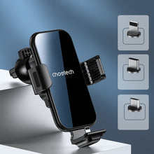 Заредете изображение във визуализатора на галерията – Choetech induction charger with holder + magnetic tips black (T201-F) - TopMag
