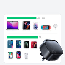 Заредете изображение във визуализатора на галерията – Small Fast USB Type C PD Charger 20W UK Plug White (L-P307) - TopMag
