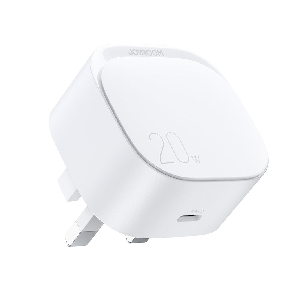 Small Fast USB Type C PD Charger 20W UK Plug White (L-P210) - TopMag