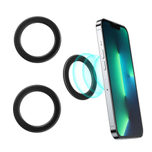 Заредете изображение във визуализатора на галерията – Joyroom Set of Magnetic Mount Rings for Smartphone / Tablet 2 pcs Black (JR-Mag-M1) - TopMag
