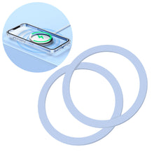 Заредете изображение във визуализатора на галерията – Joyroom set of metal magnetic rings for smartphone 2 pcs.blue (JR-Mag-M3) - TopMag
