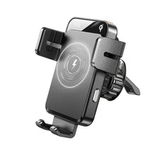 Заредете изображение във визуализатора на галерията – Joyroom Automatic Electric Car Air Vent Mount Ventilation Grille with 15W Qi Wireless Charger (JR-ZS219) - TopMag
