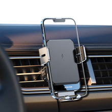Заредете изображение във визуализатора на галерията – Joyroom Automatic Electric Car Air Vent Mount Ventilation Grille with 15W Qi Wireless Charger (JR-ZS219) - TopMag
