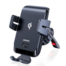 Заредете изображение във визуализатора на галерията – Joyroom Automatic Electric Car Air Vent Mount Ventilation Grille with 15W Qi Wireless Charger (JR-ZS214) - TopMag
