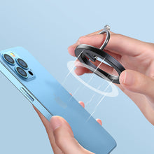 Заредете изображение във визуализатора на галерията – Joyroom kit multifunctional magnetic car holder ring phone support black (JR-ZS294) - TopMag
