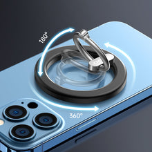 Заредете изображение във визуализатора на галерията – Joyroom kit multifunctional magnetic car holder ring phone support black (JR-ZS294) - TopMag
