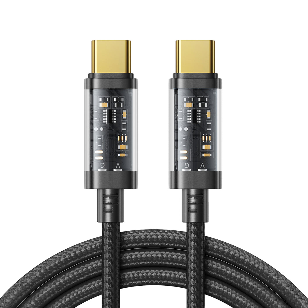 Joyroom cable USB Type-C - USB Type-C 100W 1.2m black (S-CC100A12) - TopMag